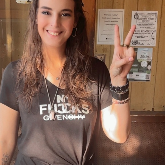 Edgy Black Graphic Tee for Women - Picture 4 of 6